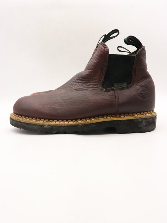 Georgia Romeo Boot Men\'s 8 M Brown Leather High Waterproof Slip-On Boot main image 4